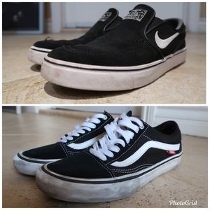 NIKE SB SLIP ON & VANS OLD SKOOL PRO